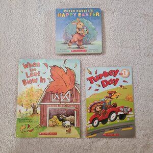 5/$30 Happy Easter and When the Leaf Blew In and Turkey Day Book Bundle